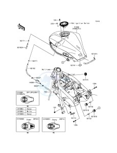 NINJA_250SL_ABS BX250BFSA XX (EU ME A(FRICA) drawing Fuel Tank