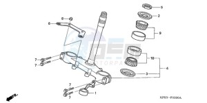 CRF230F9 Australia - (U) drawing STEERING STEM