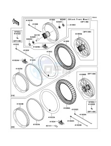 KX450F KX450D8F EU drawing Tires