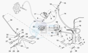 California 1100 Vintage Vintage drawing Rear master cylinder