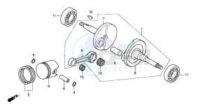 PK50 drawing CRANKSHAFT/PISTON