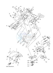 MT09A MT-09 ABS 900 (2DR1 2DR2) drawing FENDER