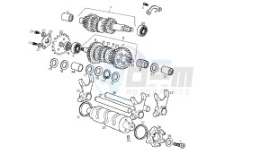 SENDA R DRD X-TREME - 50 CC 2T EURO2 drawing GEAR BOX