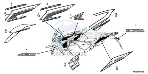 CB500FAE CB500F ABS UK - (E) drawing MARK/ STRIPE