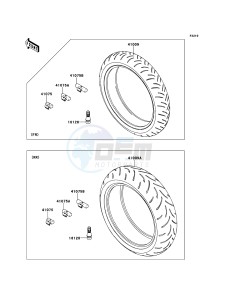 Z1000 ZR1000DDF FR GB XX (EU ME A(FRICA) drawing Tires