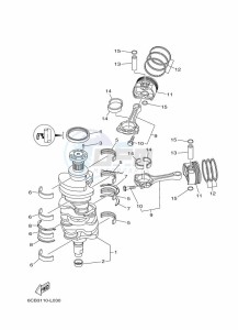 F250DETU drawing CRANKSHAFT--PISTON