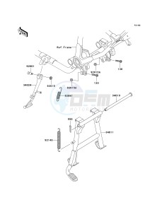 VN 750 A [VULCAN 750] (A6F) A6F drawing STAND-- S- -