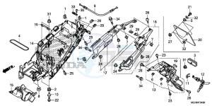 VFR1200XDH 2ED - (2ED) drawing REAR FENDER