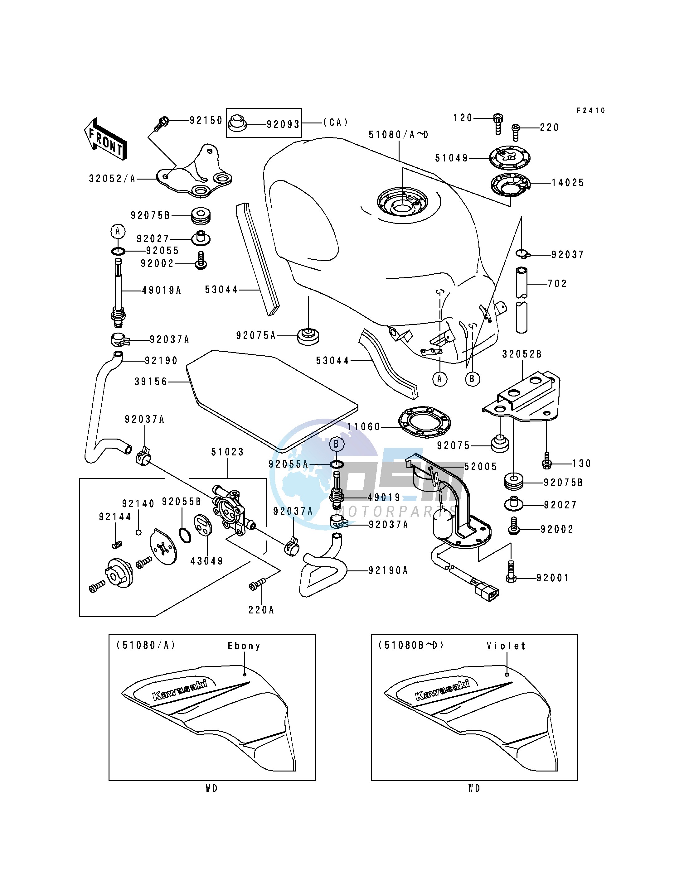 FUEL TANK -- ZX600-E1- -