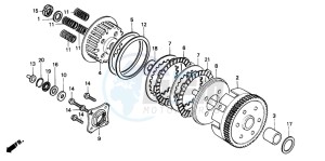 CB250 TWO FIFTY drawing CLUTCH