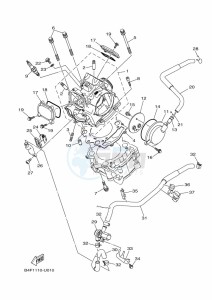 YFM700FWBD KODIAK 700 EPS (BGFB) drawing CYLINDER HEAD