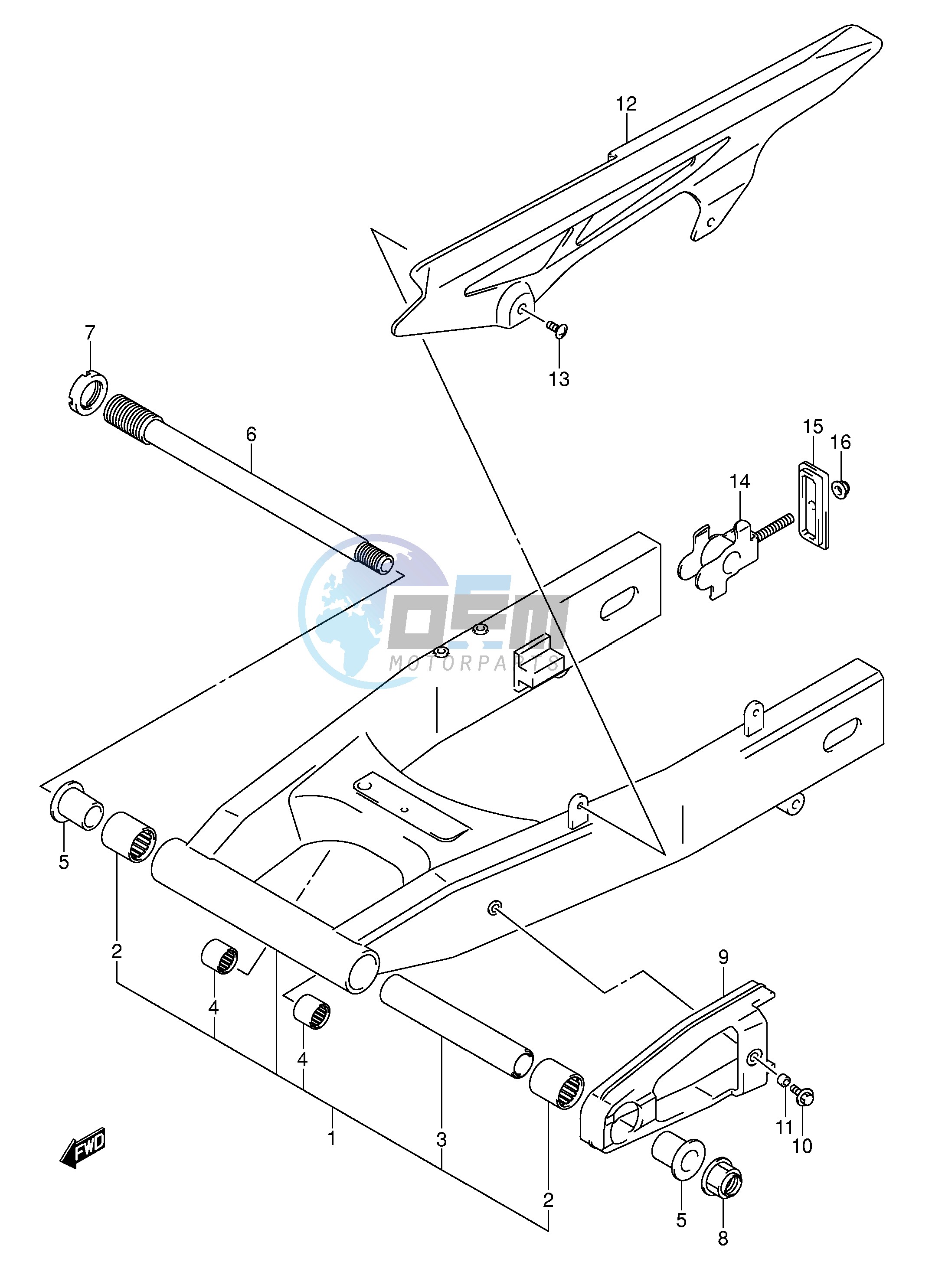 REAR SWINGING ARM