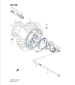 AN650 drawing REAR WHEEL (AN650AL1 E19)