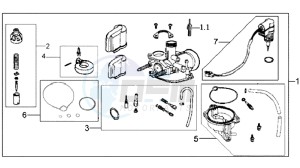 JET BASIX 25KMH 50 drawing CARBURATOR