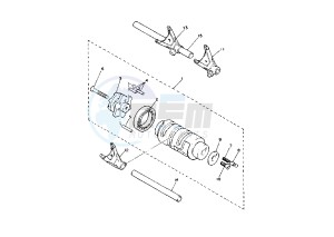 XV VIRAGO 535 drawing SHIFT CAM-FORK