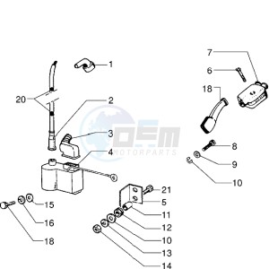 PX 125 E drawing Electronic ignition device