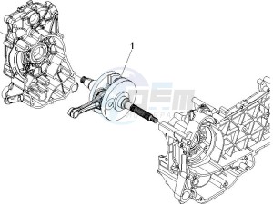 Carnaby 125 4t e3 drawing Crankshaft