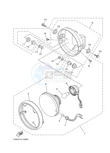 FZ8-S FZ8 FAZER 800 (4P2K 4P2L 4P2M) drawing HEADLIGHT