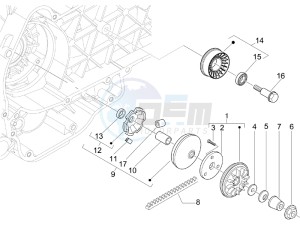 Oregon 250 drawing Driving pulley