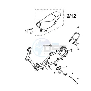 VIVA NA drawing FRAME AND SADDLE