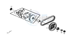 SYMPHONY ST 50 drawing CLUTCH / V BELT