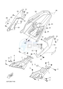 MT125A MT-125 ABS (BR34 BR34 BR34 BR34 BR34) drawing SIDE COVER