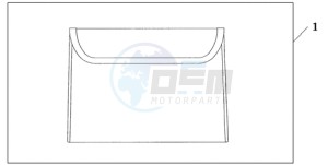 GL18009 France - (F / CMF) drawing INNER TRUNK POUCH