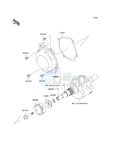 KVF 650 F [BRUTE FORCE 650 4X4I] (F6F-F9F ) F9F drawing RECOIL STARTER