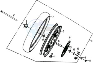 SYMPHONY ST 50 L5-L6 drawing FRONT WHEEL