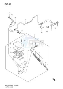 GSX1300R drawing CLUTCH HOSE