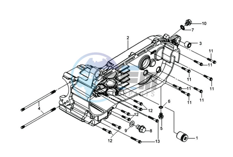 CRANKCASE LEFT