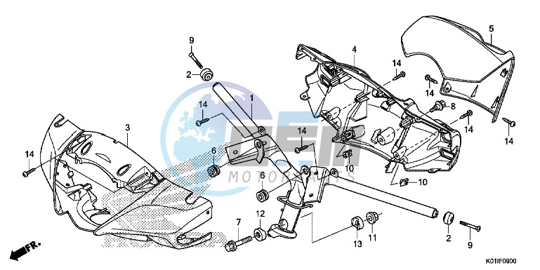 STEERING HANDLE/HANDLE COVER