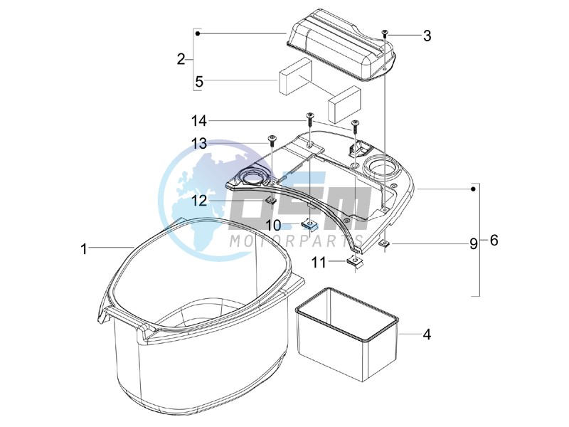 Helmet housing - Undersaddle