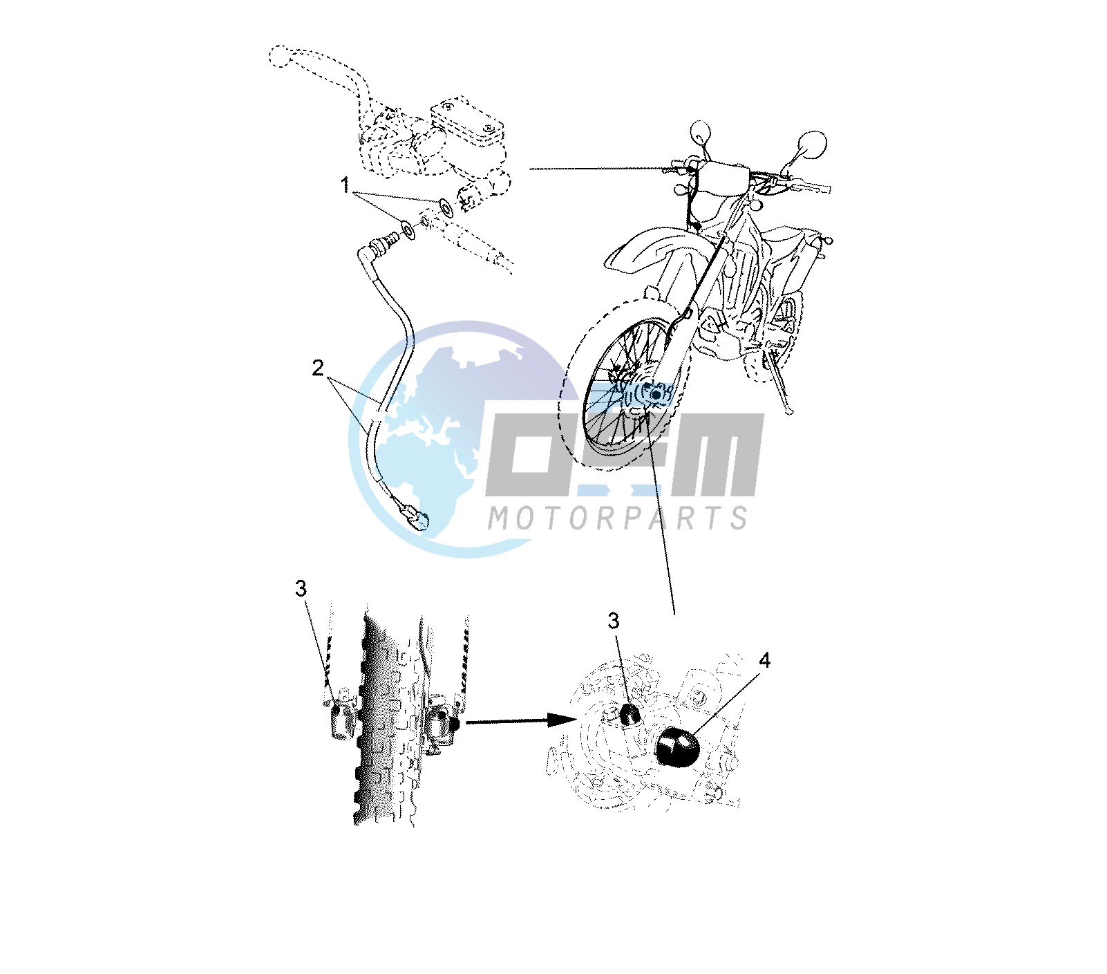 STOP SWITCH FRONT EURO KIT