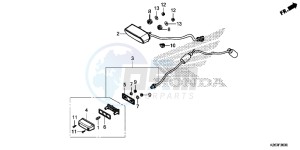 MSX125E MSX125 UK - (E) drawing TAILLIGHT