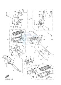 XVS1300A XVS1300A UBS MIDNIGHT STAR (1CS8) drawing STAND & FOOTREST