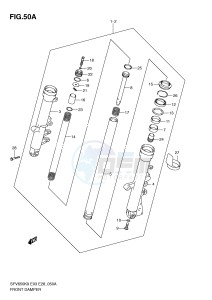 SFV650 (E3-E28) Gladius drawing FRONT DAMPER (SFV650AL0)