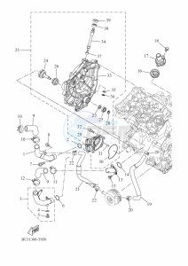 TRACER 7 MTT690-U (B5T3) drawing WATER PUMP