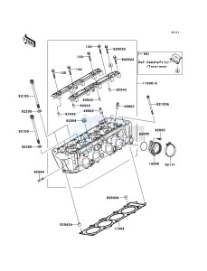 Z750 ZR750L7F GB XX (EU ME A(FRICA) drawing Cylinder Head