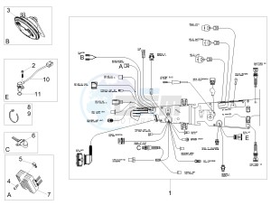 V7 III Stone 750 e4 (NAFTA) drawing Front electrical system