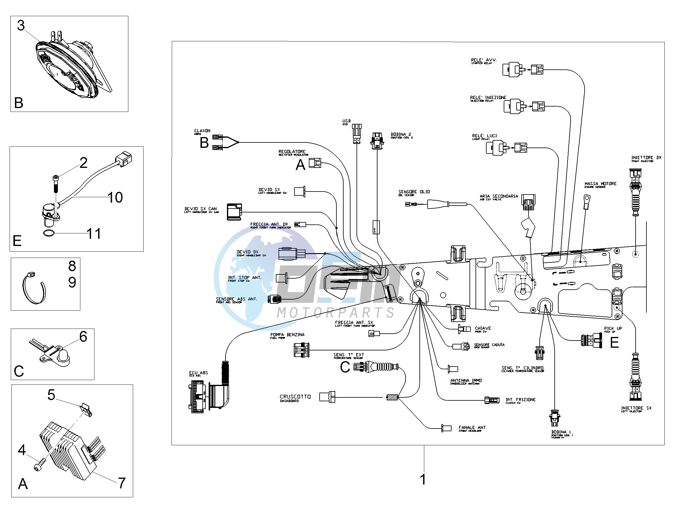 Front electrical system