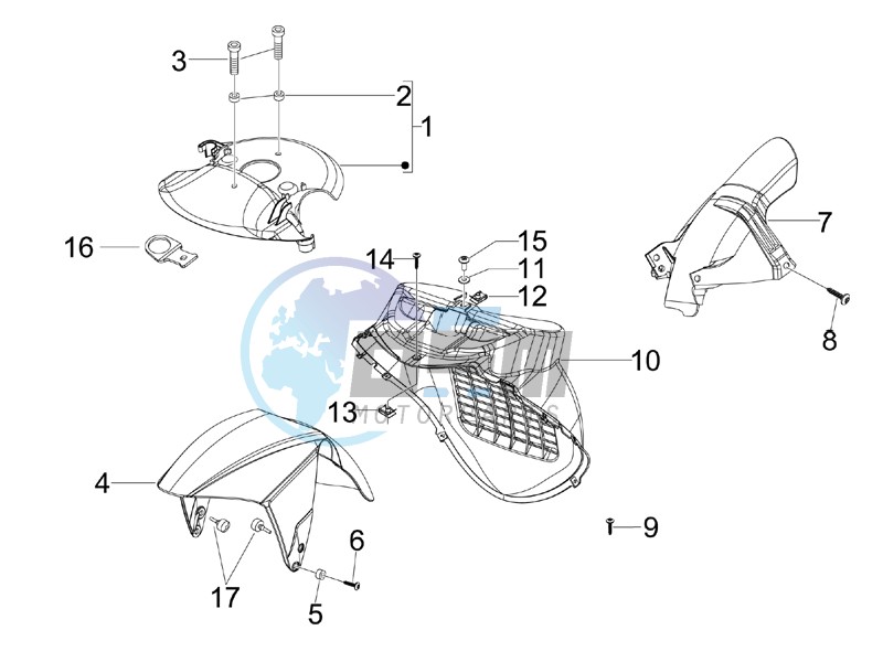 Wheel huosing - Mudguard