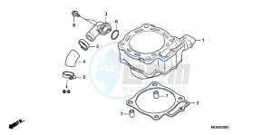 CRF450RC drawing CYLINDER