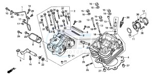 TRX300FW FOURTRAX 300 4X4 drawing CYLINDER HEAD