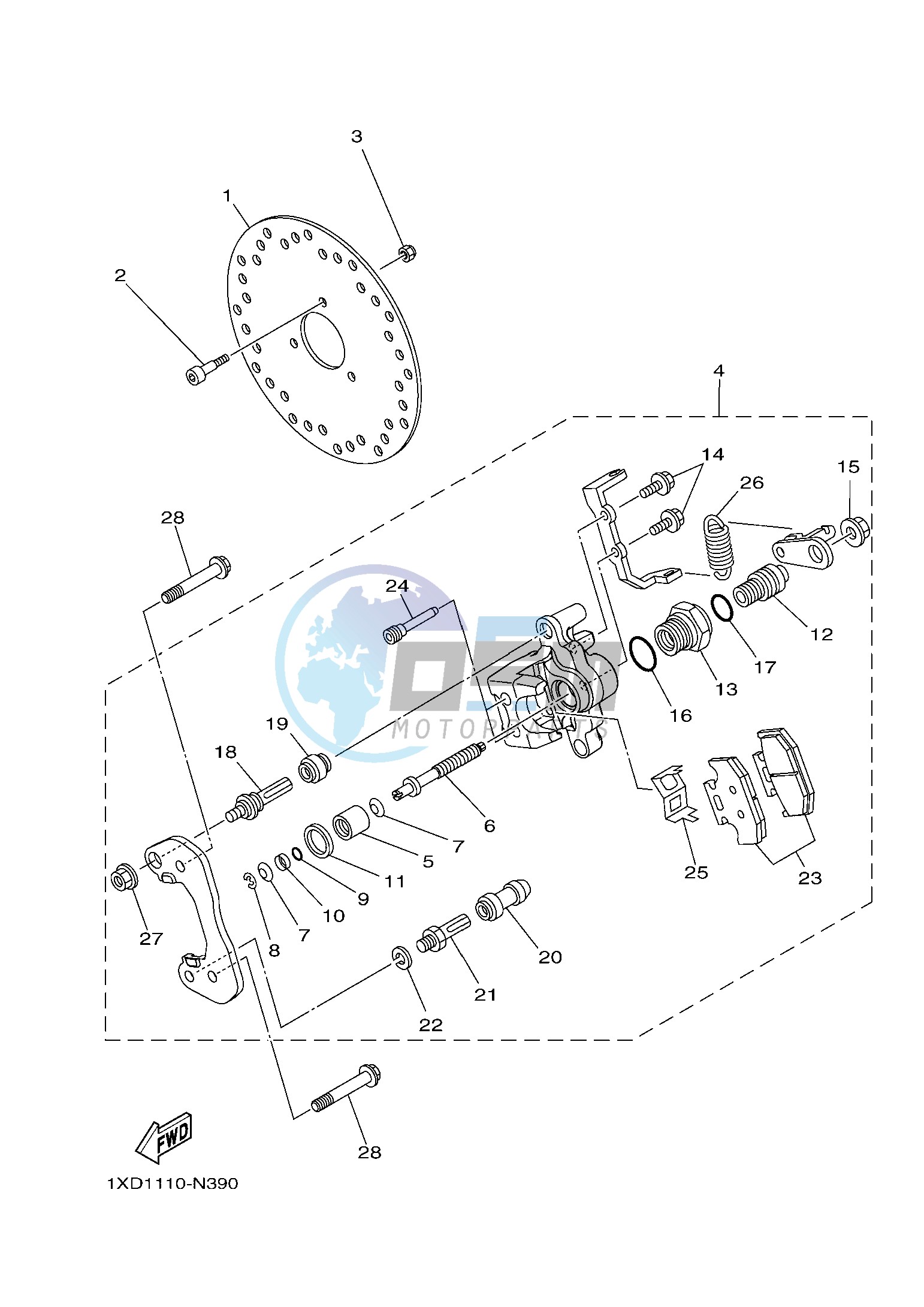 REAR BRAKE CALIPER 2