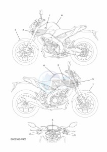 MT125 MTN125-A (BSU1) drawing GRAPHIC & EMBLEM