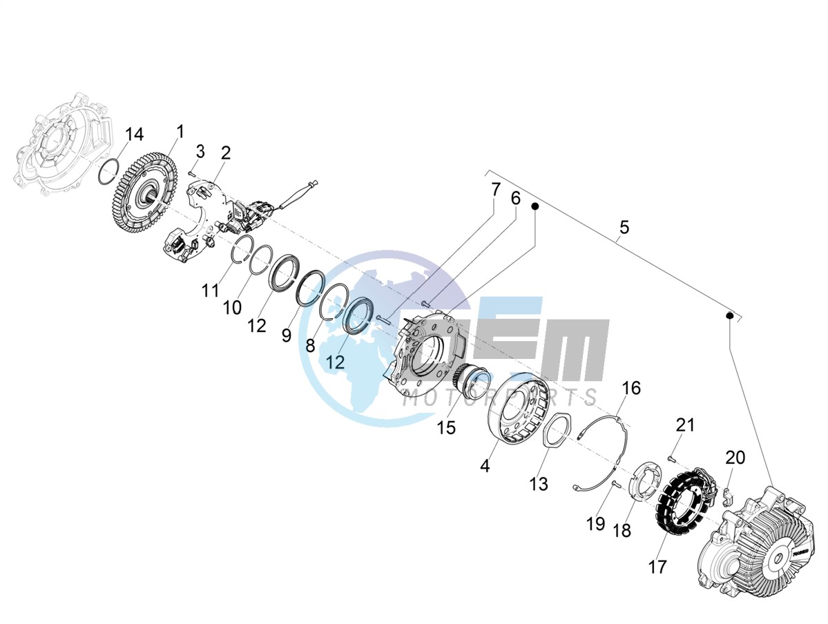 Flywheel magneto