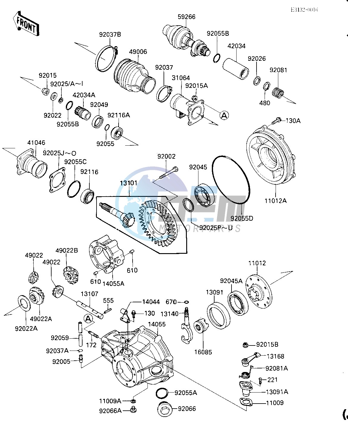 DRIVE SHAFT_FINAL GEARS   -- From HB518102- -