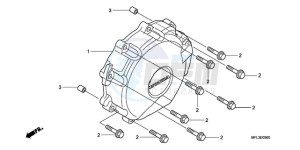 CBR1000RRA France - (F / CMF HRC) drawing A.C. GENERATOR COVER (CBR 1000RR)