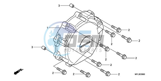 A.C. GENERATOR COVER (CBR 1000RR)